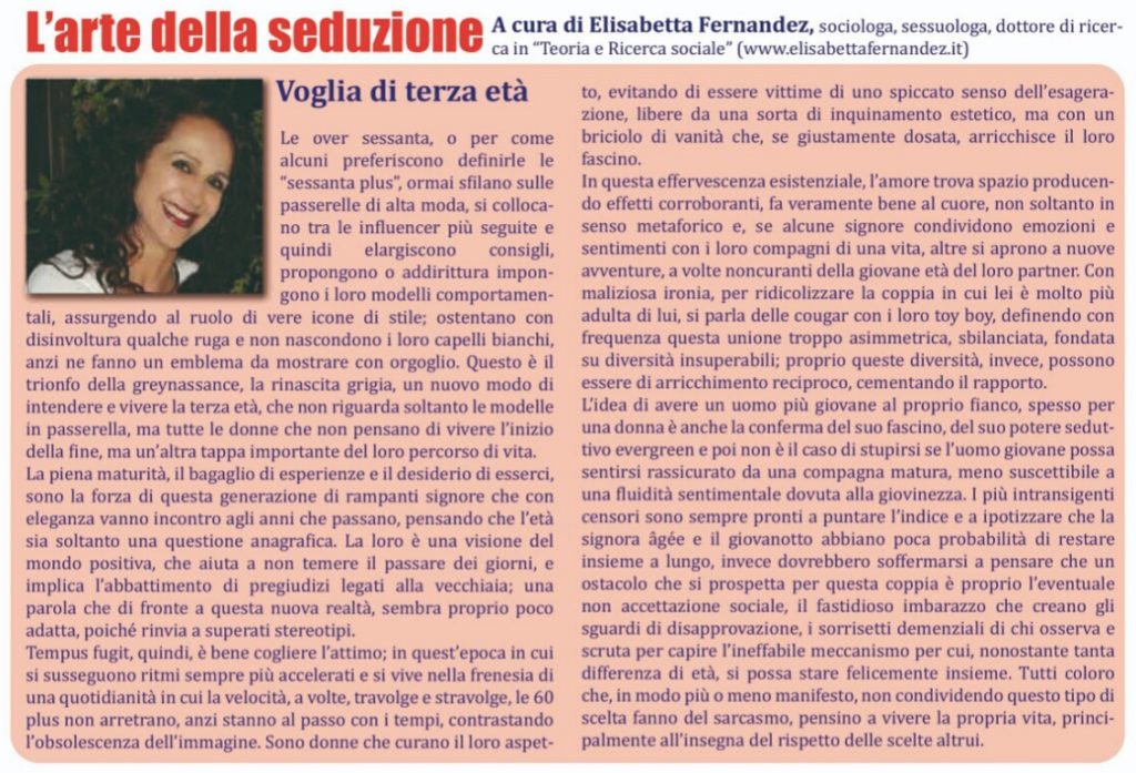 Articoli - Voglia di terza età